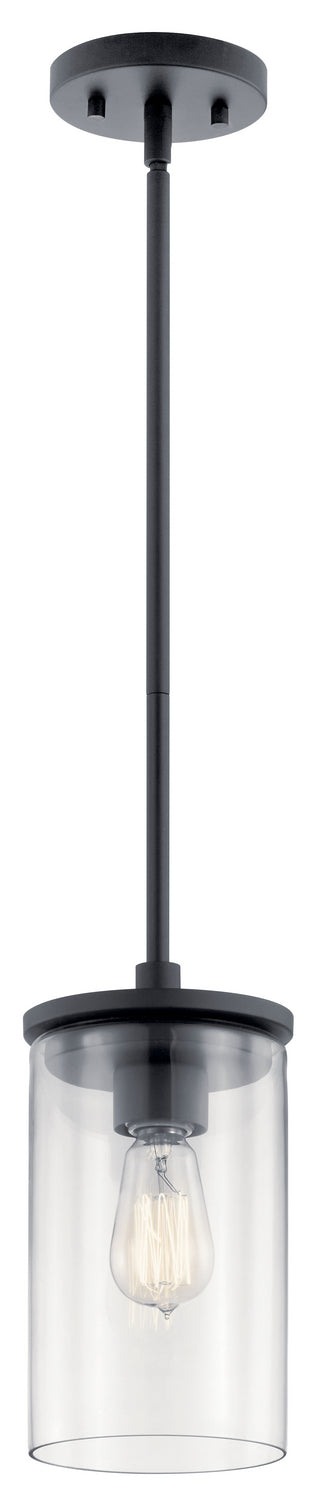 Crosby Mini Pendant 1-Light in Black