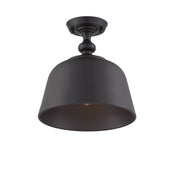 Berg 1-Light Semi-Flush in English Bronze