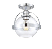 Pendleton 1-Light Semi-Flush in Polished Chrome