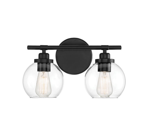 Carson 2-Light Bath in Matte Black
