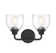 Vale 2-Light Bath in Black