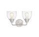 Vale 2-Light Bath in Satin Nickel