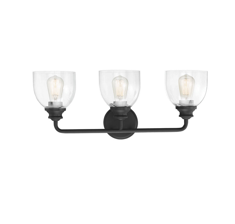 Vale 3-Light Bath in Black