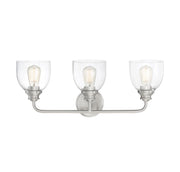 Vale 3-Light Bath in Satin Nickel