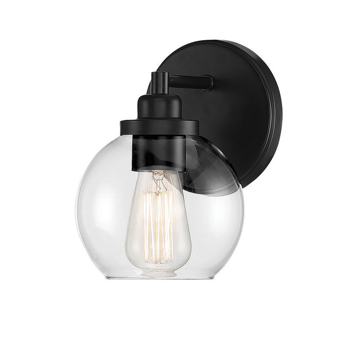 Carson 1-Light Sconce in Matte Black