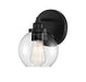 Carson 1-Light Sconce in Matte Black
