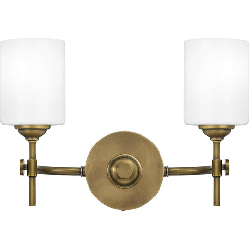 Aria 2-Light Bath Vanity in Weathered Brass