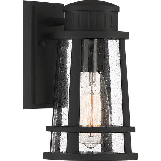 Dunham 1-Light Outdoor Lantern in Earth Black
