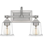 Nicholas 2-Light Bath Vanity in Brushed Nickel