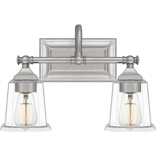 Nicholas 2-Light Bath Vanity in Brushed Nickel
