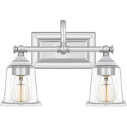 Nicholas 2-Light Bath Vanity in Polished Chrome