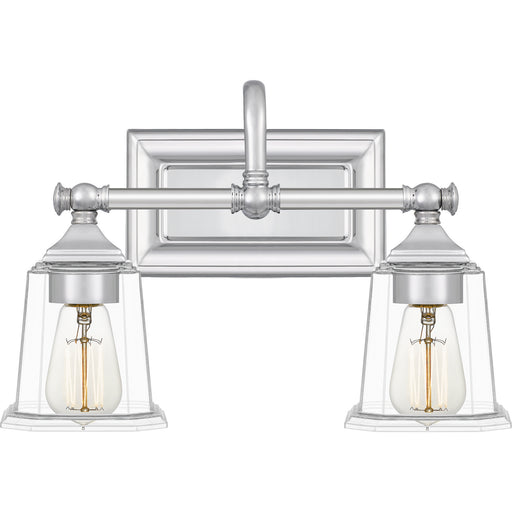 Nicholas 2-Light Bath Vanity in Polished Chrome