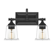 Nicholas 2-Light Bath Vanity in Earth Black