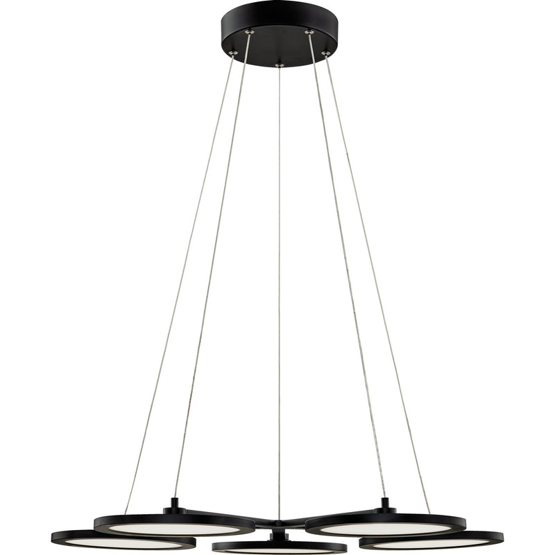 Nitro LED Chandelier in Matte Black - Lamps Expo
