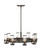 Reeve Medium Single Tier Chandelier in Black Oxide - Lamps Expo