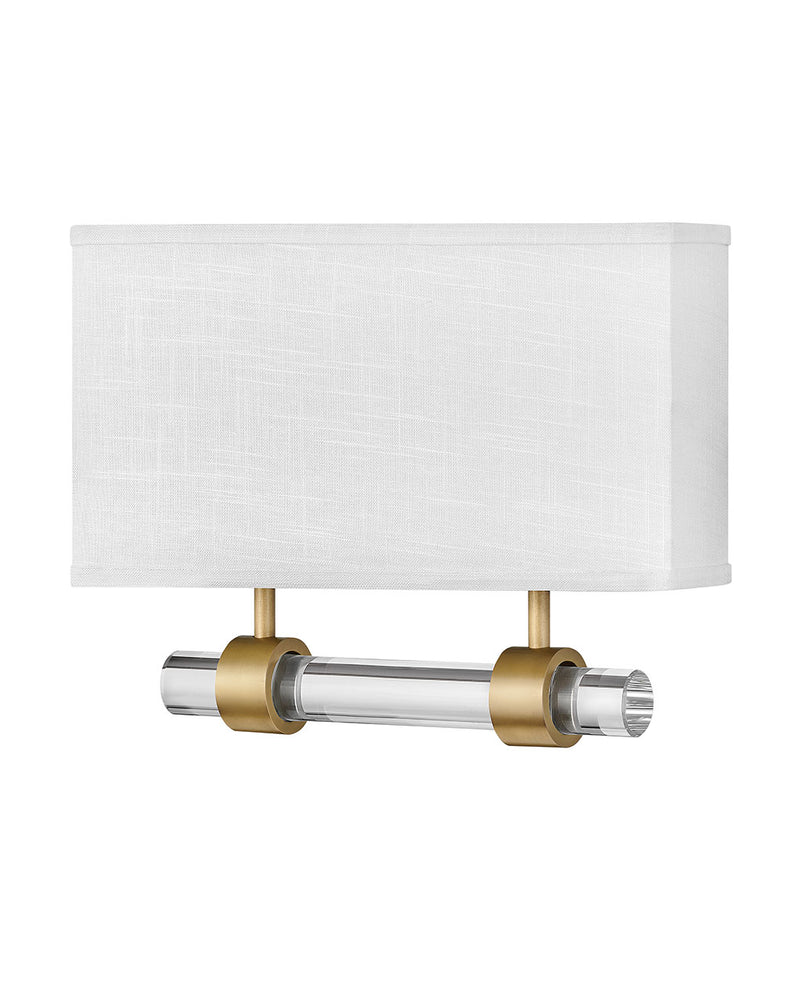 Luster Two Light Sconce in Heritage Brass - Lamps Expo