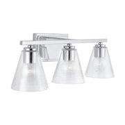 Layla Three Light Vanity in Chrome