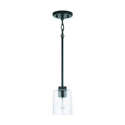 Greyson One Light Pendant in Matte Black