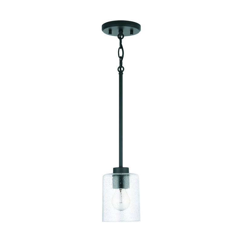 Greyson One Light Pendant in Matte Black
