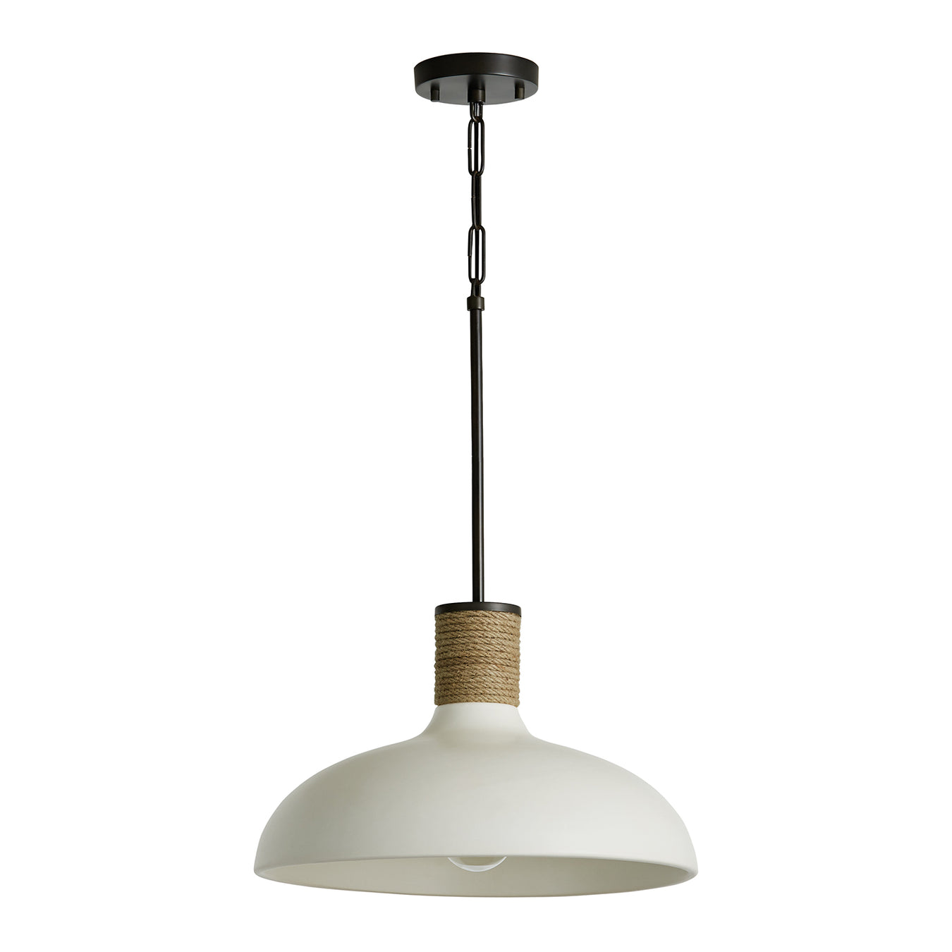 Destin One Light Pendant in Dark Pewter