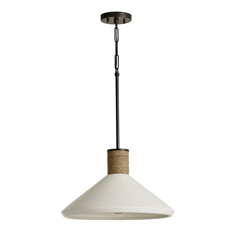 Destin One Light Pendant in Dark Pewter
