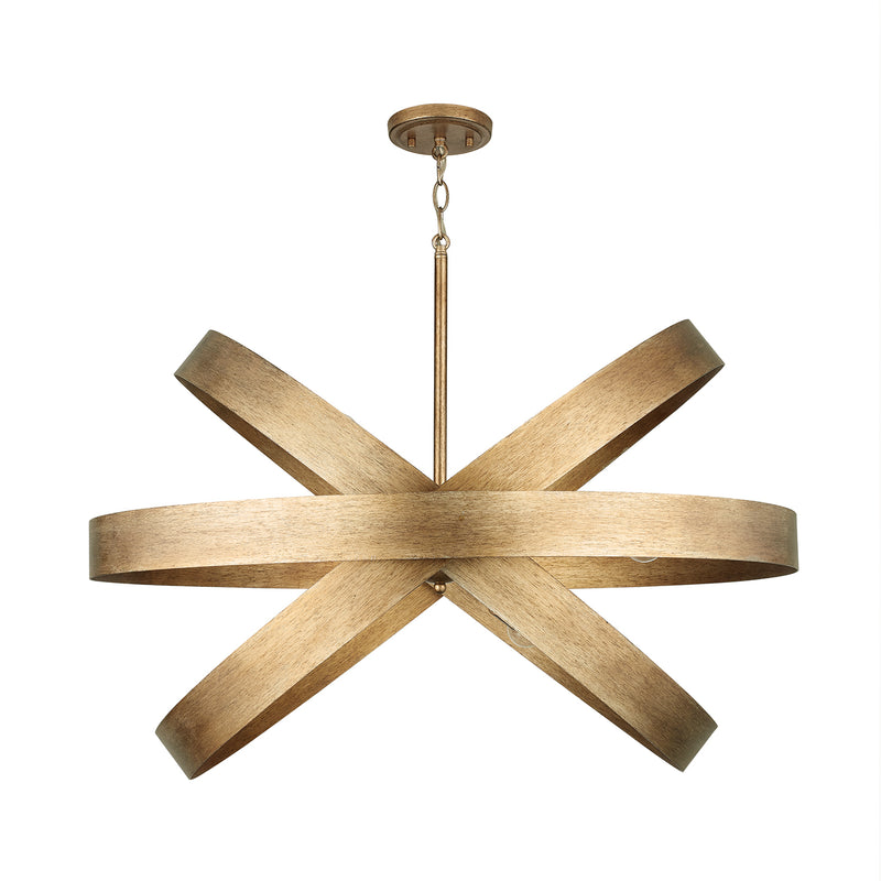 Jude Six Light Chandelier in Mystic Lustre