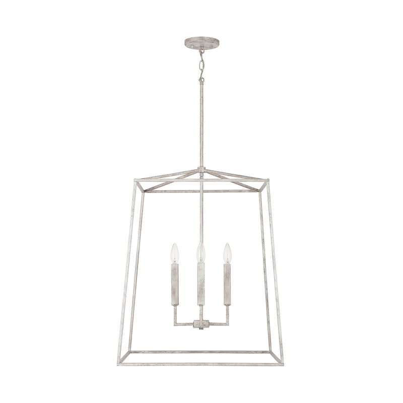 Thea Four Light Foyer Pendant in Mystic Sand