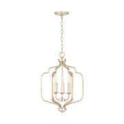 Ophelia Three Light Foyer Pendant in Winter Gold
