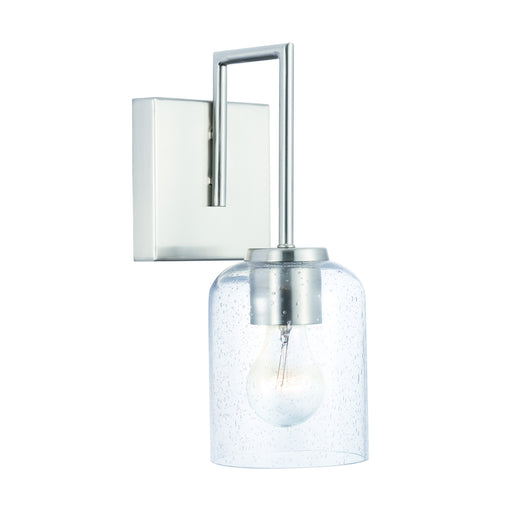 Carter One Light Wall Sconce in Brushed Nickel