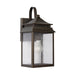 Sutter Creek One Light Outdoor Wall Lantern in Oiled Bronze