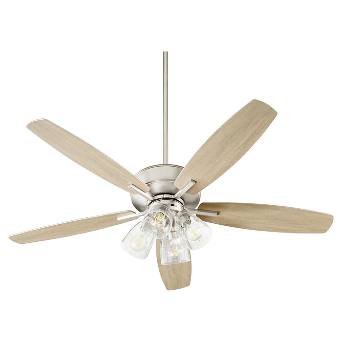 Breeze Transitional Ceiling Fan in Satin Nickel