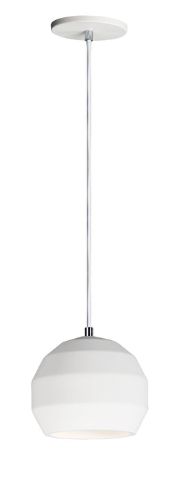 Hive 1-Light LED Pendant in White