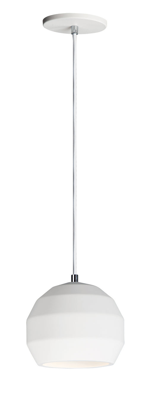 Hive 1-Light LED Pendant in White