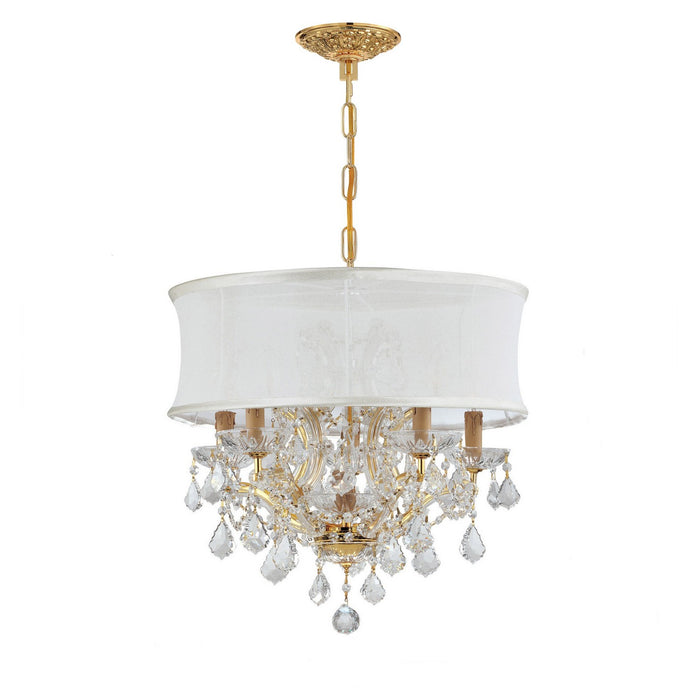 Brentwood 6-Light Mini Chandelier in Gold by Crystorama - MPN 4415-GD-SMW-CL-S
