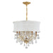 Brentwood 6-Light Mini Chandelier in Gold by Crystorama - MPN 4415-GD-SMW-CL-S