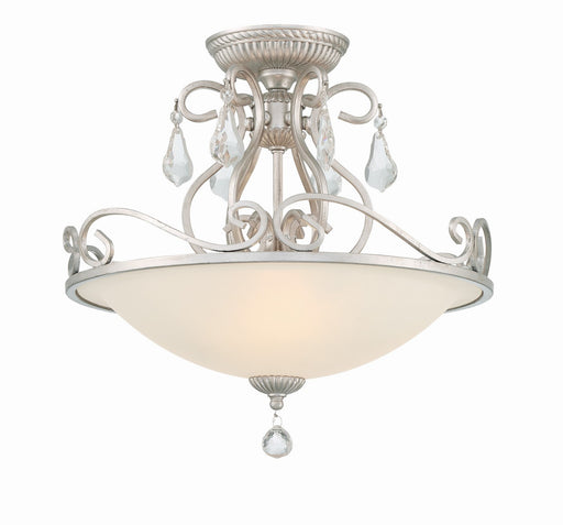 Ashton 3-Light Ceiling Mount in Olde Silver by Crystorama - MPN 5010-OS-CL-S