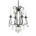 Ashton 4-Light Mini Chandelier in English Bronze by Crystorama - MPN 5014-EB-CL-S