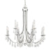 Bridgehampton 12-Light Chandelier in Polished Chrome with Hand Cut Crystal - Lamps Expo