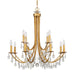 Bridgehampton 12-Light Chandelier in Antique Gold by Crystorama - MPN 8829-GA-CL-SAQ