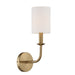 Bailey 1 Light Wall Mount in Aged Brass
