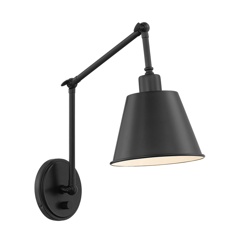 Mitchell 1 Light Wall Mount in Matte Black