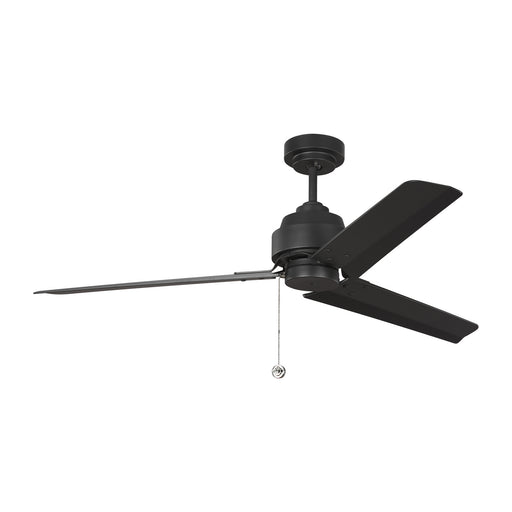 Arcade 54 Ceiling Fan in Midnight Black with Midnight Black Blade