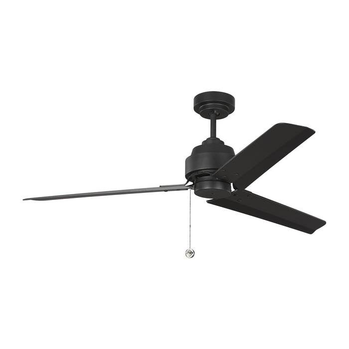 Arcade 54 Ceiling Fan in Midnight Black with Midnight Black Blade