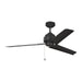 Arcade 54 Ceiling Fan in Midnight Black with Midnight Black Blade