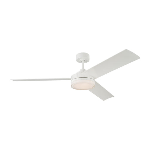 Cirque Ceiling Fan in Matte White with Matte White Blade