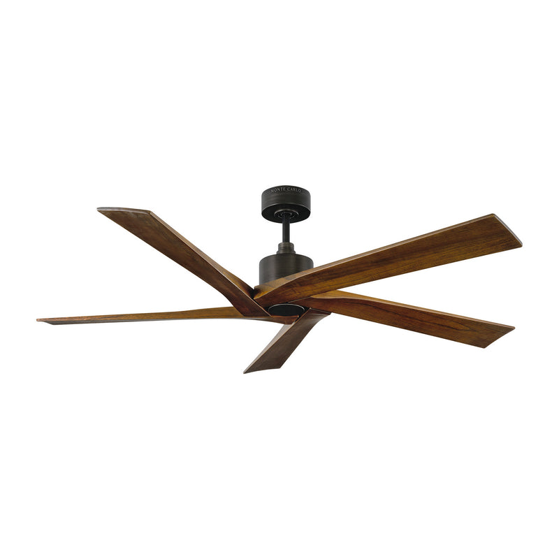Aspen Ceiling Fan in Aged Pewter with Dark Walnut Blade