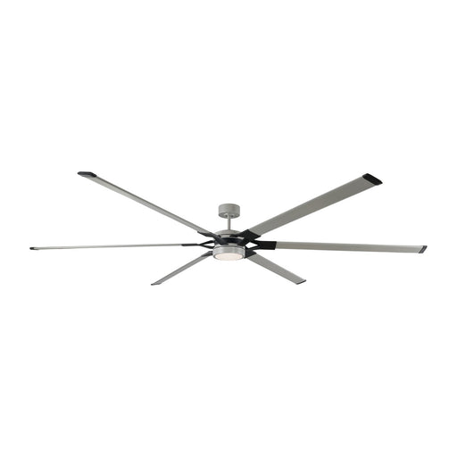 Loft Ceiling Fan in Painted Brushed Steel with Painted Brushed Steel Blade