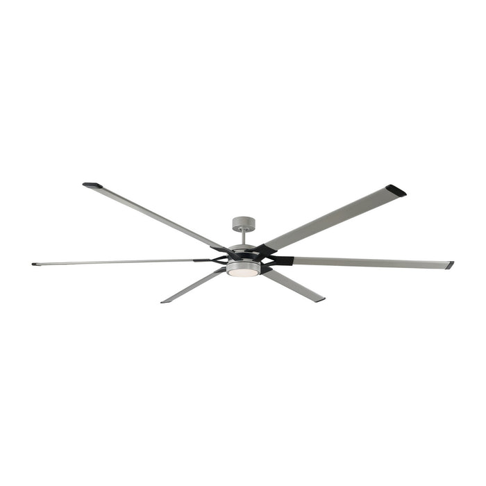 Loft Ceiling Fan in Painted Brushed Steel with Painted Brushed Steel Blade