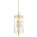 Baxter 6 Light Pendant in Aged Brass - Lamps Expo