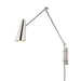 Lorne 1 Light Wall Sconce with Plug in Polished Nickel with Polished Nickel Metal Shade